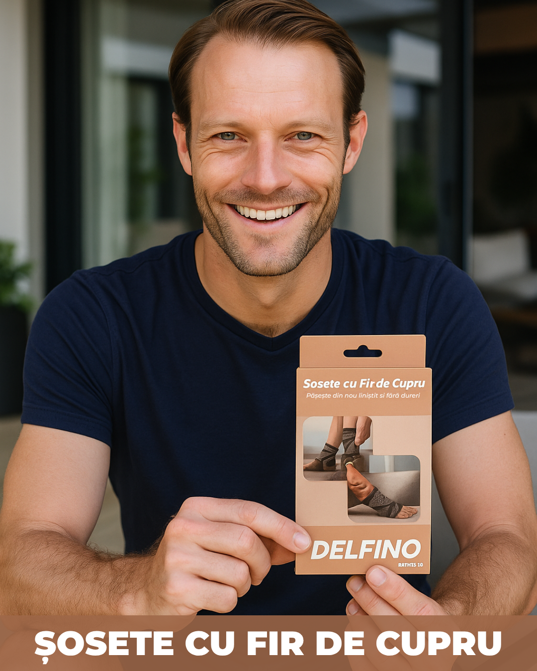 Șosete cu Fir de Cupru - DELFINO®️